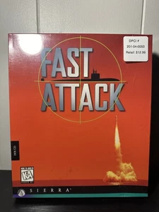Fast Attack DOS/Windows PC CD-ROM Factory Sealed Submarine Simulation - Picture 1 of 6