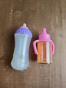TOYS R US You & Me MAGIC Disappearing Baby Doll Milk Bottle Unbranded Juice Lot - Picture 1 of 17