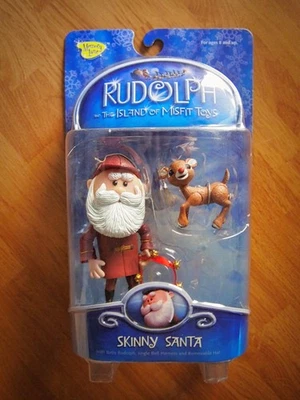 Rudolph and the Island of Misfit Toys Skinny Santa Nuevo en Caja Figura Memory Lane 2002 Foto 1 de 4