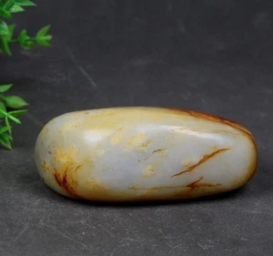 Pietra grezza certificata 466G 100% giada etiana (nefrite) 和田玉青花籽料原石 - Foto 1 di 15