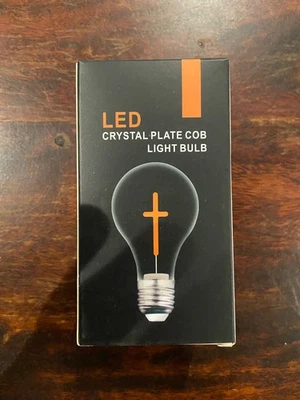 Lâmpada LED 2700K A19 com placa de cristal cruzada NOVA. Pacote com 10 lâmpadas - Imagem 1 de 4