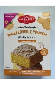 Miss Jones Backen Glutenfrei Snickerdoodle Kürbis Blondie Bar Mix 14,99oz NEU - Bild 1 von 3