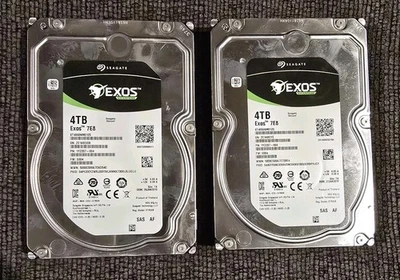 2 Seagate EXOS ST4000NM0125 4TB 7.2K 12Gbpd 128MB Cache 3.5" SAS HDD Hard Drive - Image 1 of 4