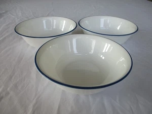 3er Set Vintage Corelle Altstadt blau Zwiebel Müsli Suppenschalen 6-1/4" Top! - Bild 1 von 3