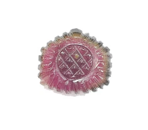 6.65 ct Natural Certified Multi Tourmaline Fancy Shape Carving - Picture 1 of 2