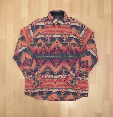 Ralph Lauren Polo Country Southwestern Jacquard Shirt 1992 Stadium Indian Aztec - Image 1 of 4