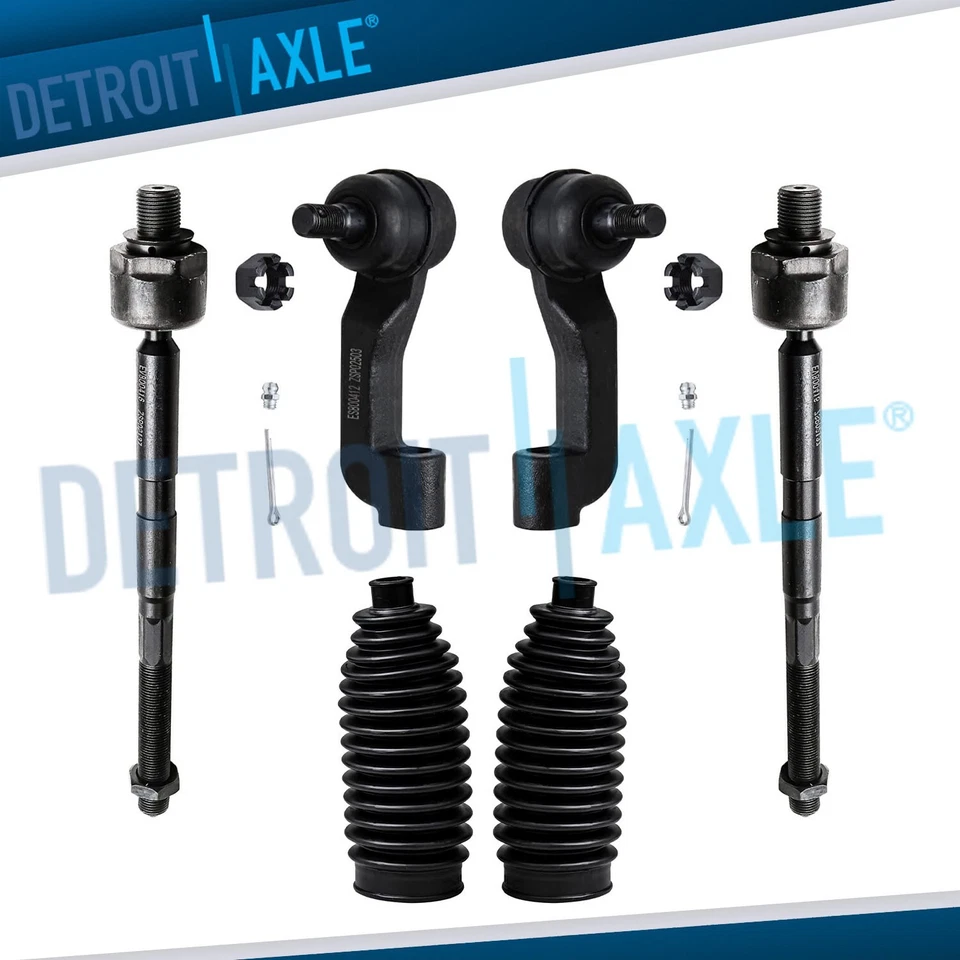 Extremos de barra de amarre interior y exterior delanteros con kit de arranque para Dodge Nitro 2008 2009 2010 2011 Foto 1 de 4