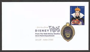 US 5213 Disney Villains Snow White & 7 Dwarfs The Queen DCP FDC 2017 - Picture 1 of 1