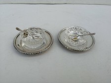 SET SALE e PEPE IN ARGENTO 800 Angelo Schiavon Cristallo cucchiaini 113 gr