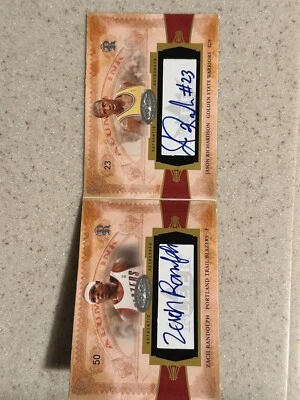 Fleer NBA 2004 Hot Prospects Alumni tinta doble libro automático Jason Richardson Randolph Foto 1 de 3