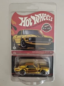 Hot Wheels - 2024 RLC Exclusive - Gold Ford '70 Mustang Boss 302 - Picture 1 of 1