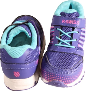 Zapatillas infantiles K-Swiss X-160 VLC púrpura/rosa/azul EE. UU. talla 10 - Imagen 1 de 5