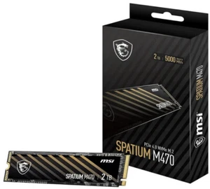 MSI SPATIUM M470 PRO PCIe 4.0 NVMe M.2 2TB SSD, 6000/5000 MB/s Read/Write, PCIe - Picture 1 of 1