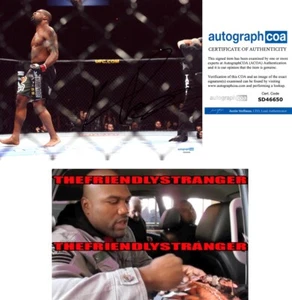 Quinton "Rampage" Jackson signed "UFC" 8x10 Photo PROOF c MMA Autograph ACOA COA - Picture 1 of 5