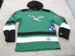 NWT Philadelphia Eagles Starter Retro Pullover Hoodie Mens Medium Kelly Green - Picture 1 of 14
