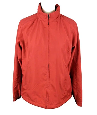 Chaqueta cortavientos Tri-Mountain para mujer roja mediana convertible con capucha cremallera completa Foto 1 de 4