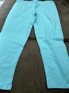 Spotted Zebra Girls Teal Blue Color Leggings Large (9) - Picture 1 of 7