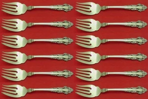 Grande Renaissance by Reed and Barton Sterling Silver Salad Fork Set 12 pcs - Picture 1 of 3