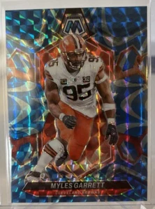 2024 Panini Mosaic - Reactive Blue Mosaic Prizm #55 Myles Garrett BROWNS - Picture 1 of 1