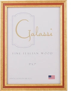F. G. Galassi Handmade Fine Italian Wood Gold/Rust Channel 25446 4"x6" Frame - Picture 1 of 1