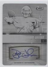 2012 SAGE Hit Printing Plate Black 1/1 Brandon Weeden #A103 Rookie Auto RC 0j6