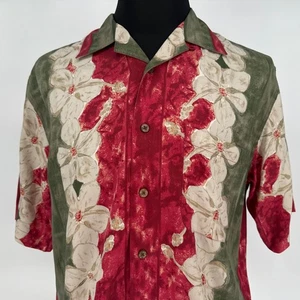 Jos. A. Bank Seide Blumen Button Down Hemd Herren Medium Resort Urlaub - Bild 1 von 5