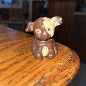 Hines Cast Iron Brown Pup Advertising Paperweight - Picture 1 of 11