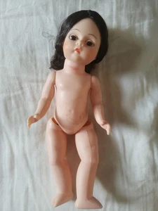 VINTAGE 8" MADAME ALEXANDER DOLL- BRUNETTE "Alexander" Undressed, Stained - Picture 1 of 3