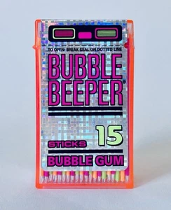 Contenitore gomma Amurol BUBBLE BEEPER 1992 vintage 3” caramelle ARANCIO NEON - Foto 1 di 5