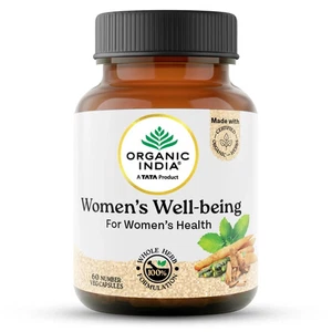 A TATA Product - Organic India Women's Well Being - 60 Veg Capsules FREE SHIP. - Picture 1 of 12