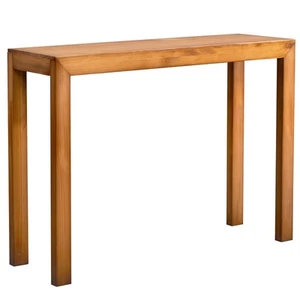 46 Inch Light Brown Pinewood Console Table Narrow Entryway Sofa Table for - Picture 1 of 12