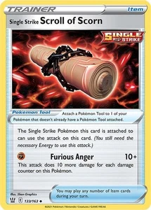 Pokemon Single Strike Scroll of Scorn SWSH05: Battle Styles 133/163 LP - Picture 1 of 1