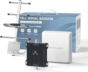 ANNTLENT Empfangsverstärker Handy Mobilfunk Signalverstärker Band 20/8 weiß - Photo 1/1