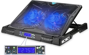 Tecknet Auto Laptop Cooling Pad Fits 12"-17.3" Notebooks, Adjustable Height G - Picture 1 of 8