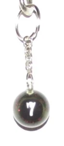 Anello portachiavi biliardo biliardo 1 pollice numero 7 SEVEN SPARKLE mini PALLA DA BILIARDO NUOVO - Foto 1 di 2