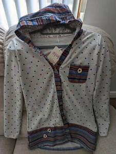 Women' "LOLO" multi patterned, quirky and unique NEW hooded jacket - small - Picture 1 of 5