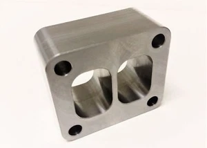 (2" THK) T4 Twin Scroll Divided Inlet Turbo Spacer Flange - Bild 1 von 3