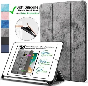 iPad 10.2" 8th 7th Gen 9.7 10.9 Pro 11 10.5 Case Smart Protective Cover Blue - Picture 1 of 43