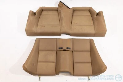 Juego de asientos traseros convertibles BMW E46 325Ci 330Ci 1999-2006 usados en marrón natural Foto 1 de 4