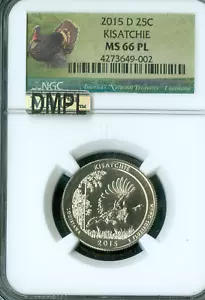 2015 D KISATCHIE PARKS QUARTER NGC MS66 PL MAC DMPL * - Picture 1 of 2