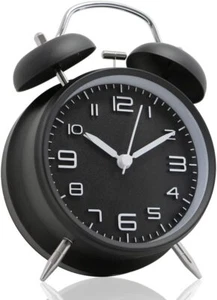 Betus Non-Ticking Twin Bell Alarm Clock Backlight Function - Desk Table Clock - Picture 1 of 9