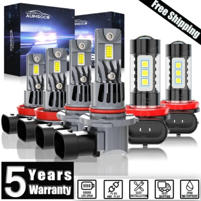 Faros LED enchufables 10000K blancos 9005+H11+H11 para Toyota Prius 2012-2015 Foto 1 de 4