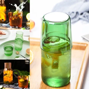 1 set bedside night water carafe with tumbler glass for bedroom nightstand coldの - Picture 1 of 17