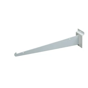 Soportes de estante para cuchillos Slatwall de 12" con labio - blanco 10 piezas - Imagen 1 de 1