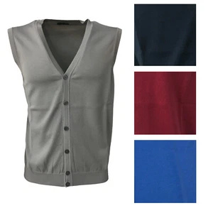 FERRANTE gilet uomo con bottoni mod 28211 100% cotone MADE IN ITALY - Foto 1 di 13