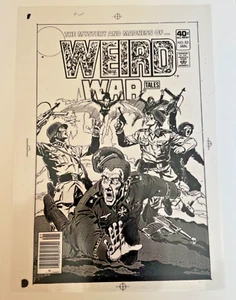 Weird World # 83 cover acetate - art by George Evans 1980 - Picture 1 of 2