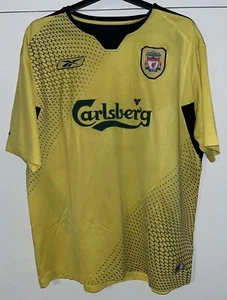 Liverpool FC 2004-06 Away Shirt, Yellow, Men’s Large - Picture 1 of 10