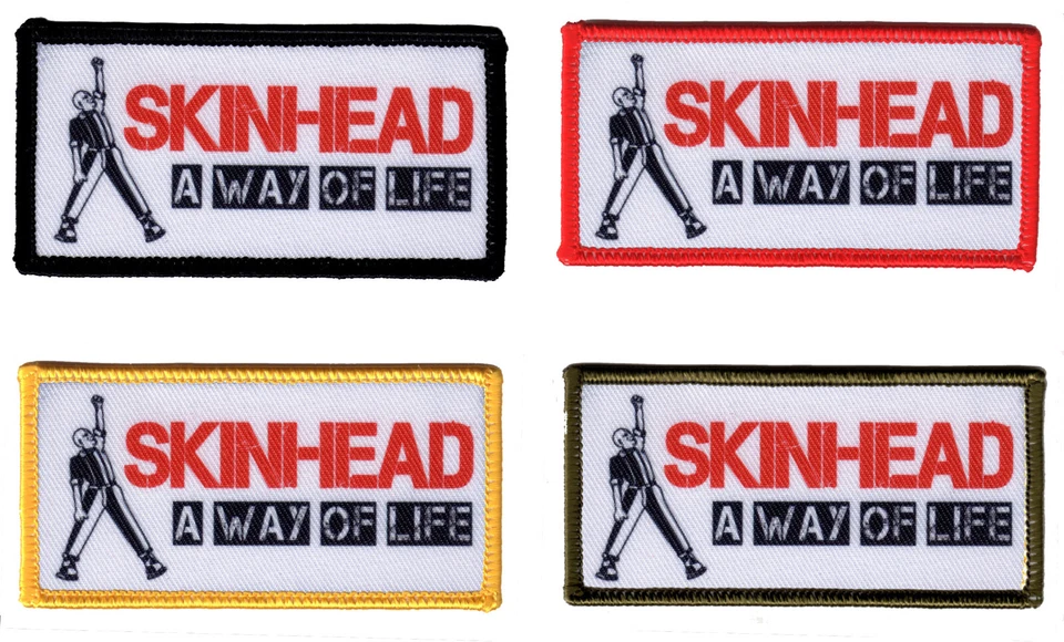 A WAY OF LIFE"Aufnäher"Patch 4,5 cm x 9 cm SKINHEAD/SKIN/Oi!/BOOTS AND BRACES