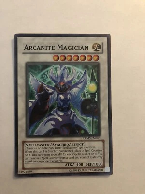 Yugioh Arcanite Magician CRMS-EN043 Super Rare  Mint - Image 1 of 2