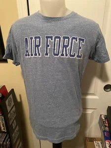 J.America Air Force Shirt Size Large Blue Short Sleeve - Picture 1 of 3